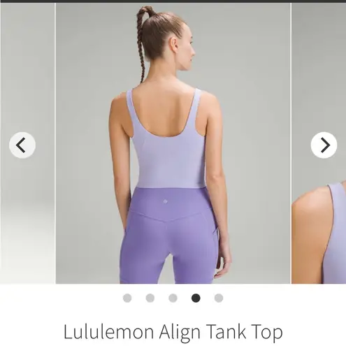 Lululemon align top size 8 lilac smoke