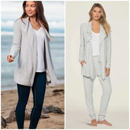 Barefoot Dreams 💕💕 CozyChic Lite Coastal Cardigan ~ Ocean Light Blue XS NWT