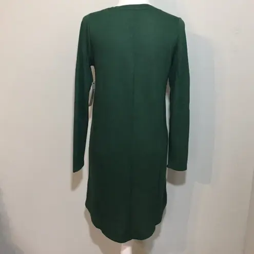 Tresics NWT Hunter Green T-Shirt Dress Long Sleeve New