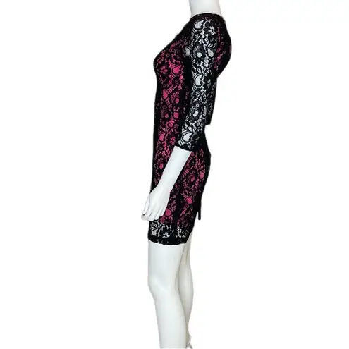 ERIN by Erin Fetherston Women’s Turn The Radio On Dress Black Pink Sz 0