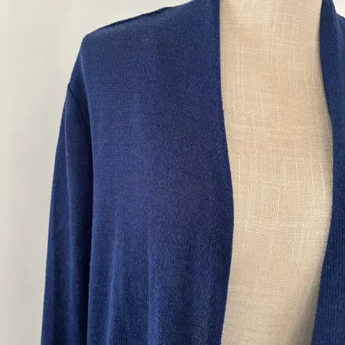 Covington Blue Open Front Cardigan Sweater