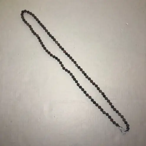 Necklace Brectiated Jasper & Pave Bead Necklace w/Pave Covered Lobster Clasp NEW