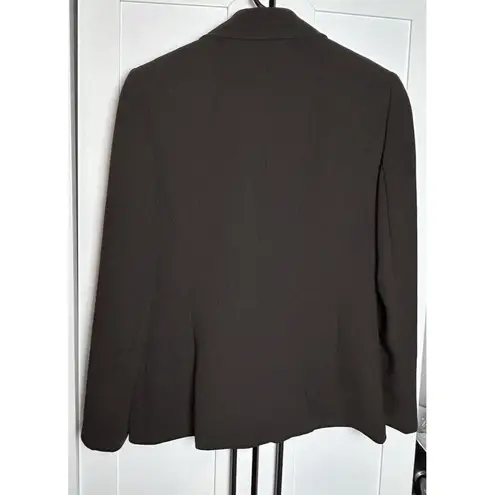 Elie Tahari  Classic Women 4 Dark Brown‎ 2 Button Front Blazer Jacket