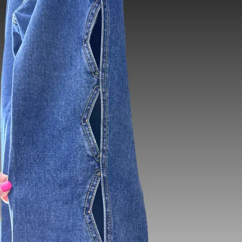 LawMan Vintage Legends by Straight-Leg Jeans w/ Leg Cutouts Sz 1