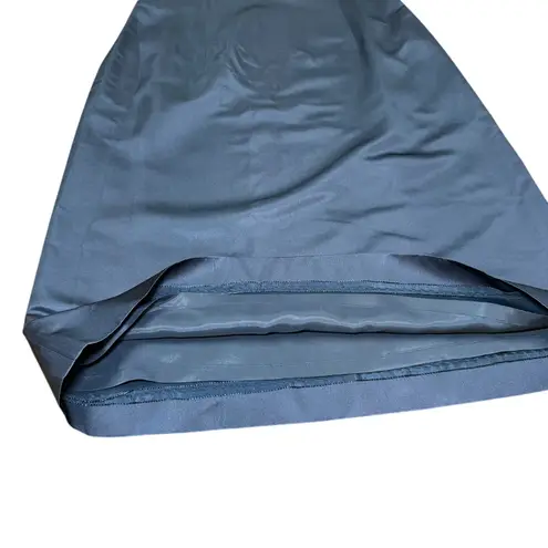 Sleek Black Boat Neck Sleeveless Sheath Dress Knee Length Elegant Formal Size 6