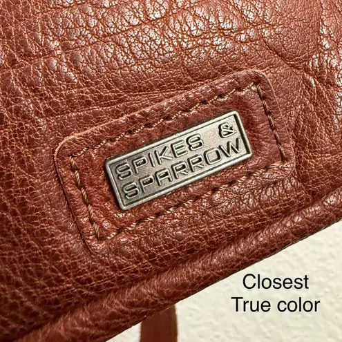 SPIKES & SPARROW Oregon Brandy Cognac Genuine Leather Waist Hip Bag Fanny Pack Brown