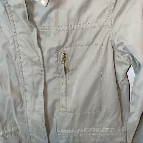 Life Style Petite Army Green Full Zip Bling Jacket Size undefined