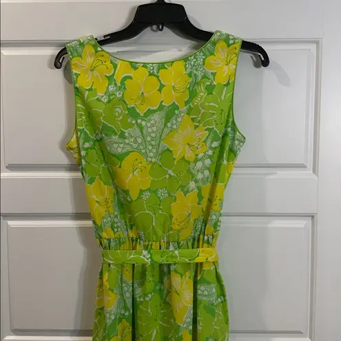 Lilly Pulitzer Vintage 60-70’s  dress green/yellow "Limoncello Sunbelievable" 10