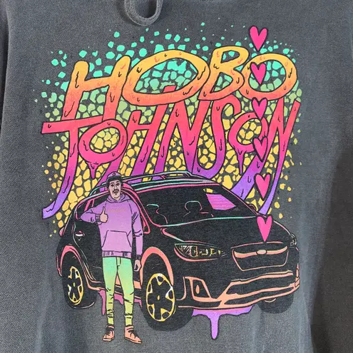 Independent Trading Company Hobo Johnson Sandwiches Graphic Hoodie Sweatshirt Gray Size Medium