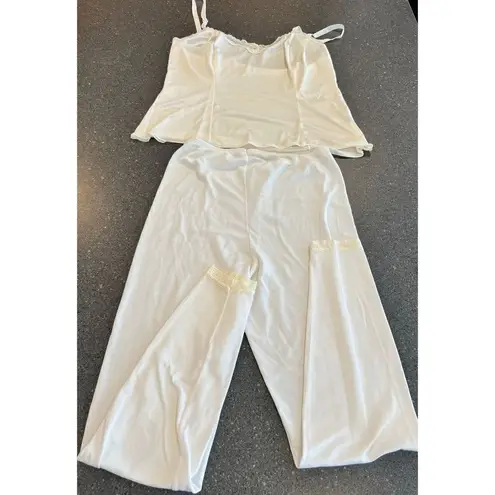 70’s long underwear with satin slip tank camisole