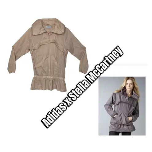 Adidas x Stella Mccartney womens size 36 Small peach windbreaker pullover pink