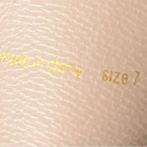 Loeffler Randall Sandals Mason Wood Wedge Slide Natural Nude Tan Women’s Size 7M