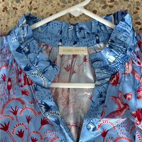 STINE GOYA SG Jasmine dress in jungle scene pink XS