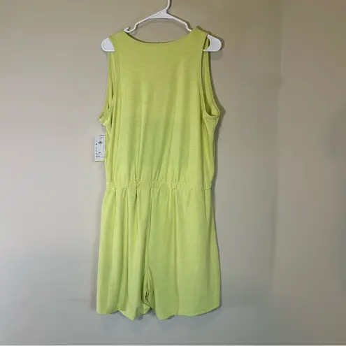 Old Navy  NEW NWT Yellow Lime Green Romper Shorts Women's XL‎