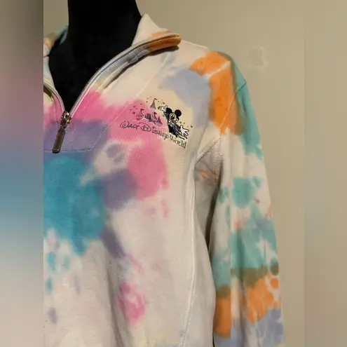 Handmade  Tie Dye Walt Disney World Long Sleeve Pullover size medium