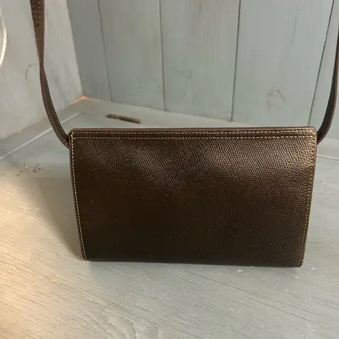 Furla Dark Black Pebble Leather Shoulder Bag | Crossbody Wallet Purse Authentic