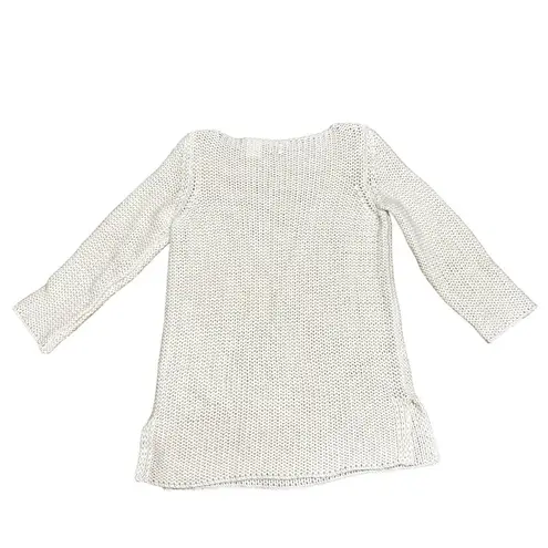 TSE Cashmere Sweater Womens Size Medium Cream Open Knit