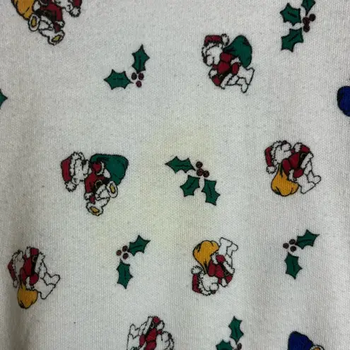 Vintage American Weekend Woman Plus Size Christmas Bears Layering Tee Size 1X White