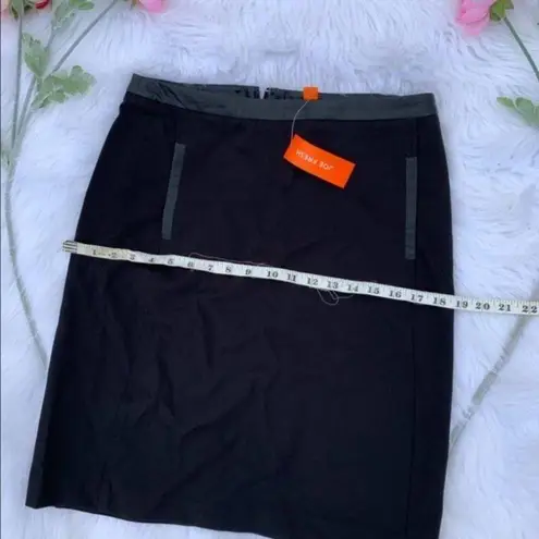 Joe Fresh NWT Faux Leather Trim Black Size 4 Skirt