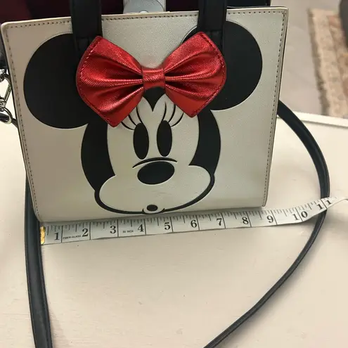 Disney  Black and White Mini Bag with Red Bow Like New very light use