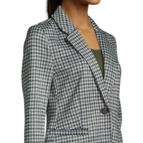 Lands' End NWOT Lands’ End sweater fleece one button houndstooth blazer jacket XL