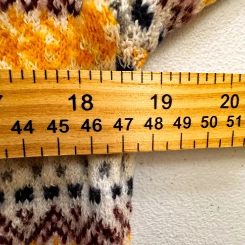 Women's Fair Isle Mock Neck Long Sleeve Sweater Cozy Geometric Pattern M Size undefined - Image 4