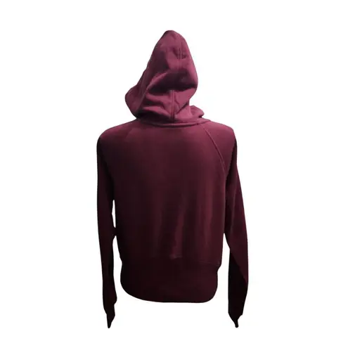 Memebers Mark Ribbed Half Zip Hoodie Burgundy Athleisure Casual Pullover Small Red