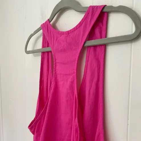 Stars Above NWT Pink Sleeveless Crop Top Racerback Tank Boxy ~ Size L