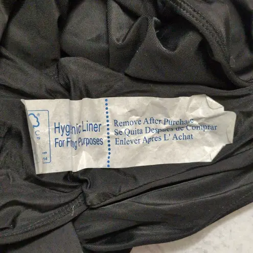 ANDIE The Lagos One Piece Black Halter Adjustable Cheeky Bottom L New