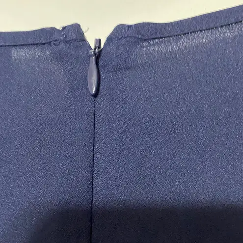 NWT ASOS MATERNITY DRESS WO SIZE 6. NAVY PLEATED DRESS EMBROIDERED FLORAL DESIGN Blue