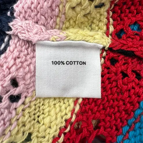 Anthropologie Lingua Franca Marathi Pointelle Sweater Tank Top Blue Size 2X