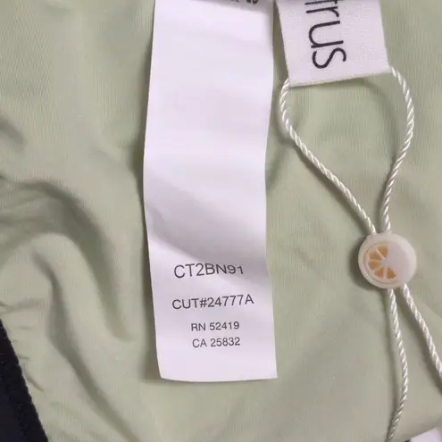 NWT Citrus Black Colorblock Cheeky Charm Swim Bottom Small