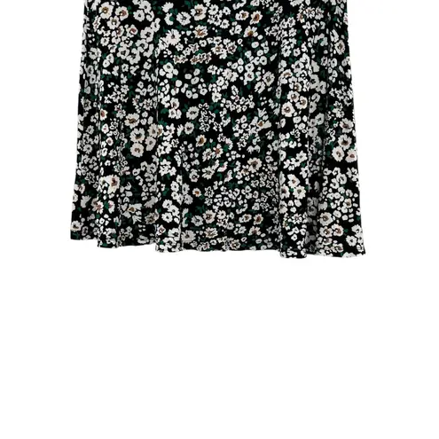 Boden USA Boden Mini Skirt Jersey Floral Pull-on Black White Size US 8R
