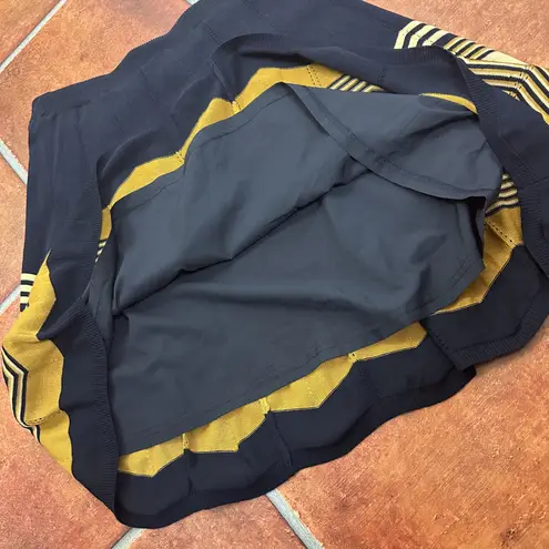 Skies Are Blue NWT Navy Knit Chevron A-line Sweater Skirt Size Small