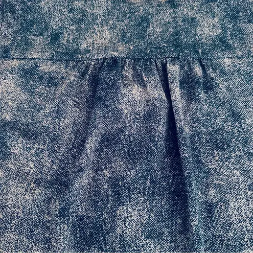 LuLaRoe Figure Flattering Blue & White Short Sleeve Button Down Blouse Size 2XL - Image 5