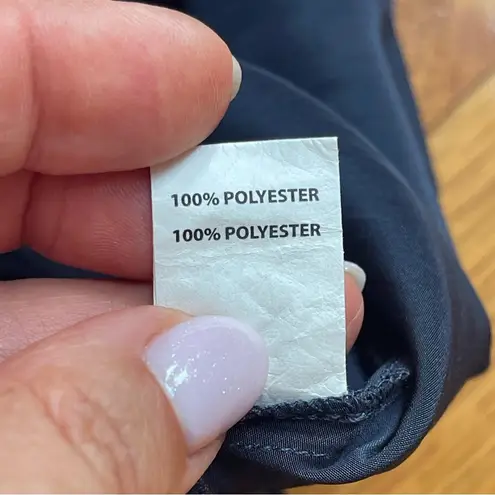 Ramy Brook Womens Navy Ruched Sleeve
V-Neckline Silky Blouse Sz XS