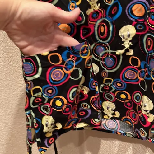 Looney Tunes Tweety Bird Scrubs Scrub Medical Top Shirt Size Medium