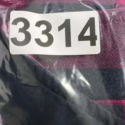 Orvis Fleece Lined Flannel Shirt Jacket Womens Medium Red Black Check Casual