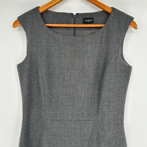 HOBBS LONDON Wool Dress Womens 6 Corpcore Office Professional Business Event Gray