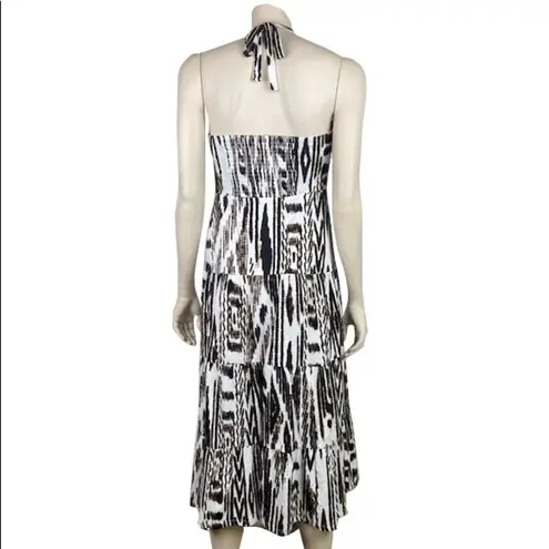 Soma Intimates Brown & White Print Sundress