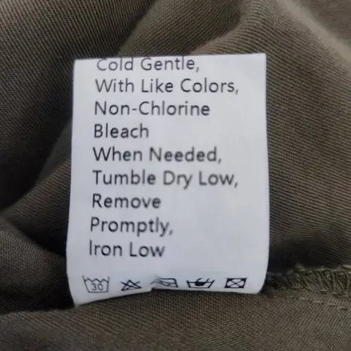 Pretty Garden Olive Green Smocked Midi Dress Size Large Green Cottagecore Dress