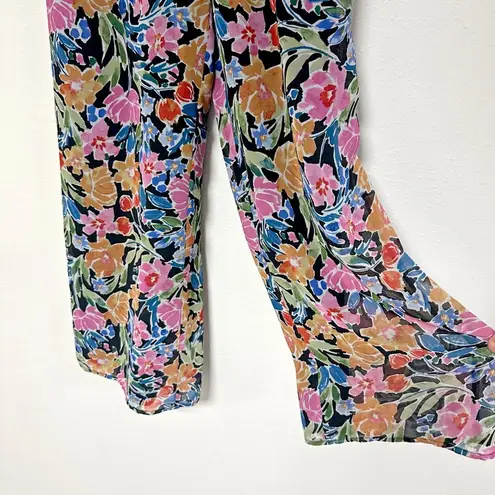 Lulus Flourishing Beauty Black Floral Print Wide