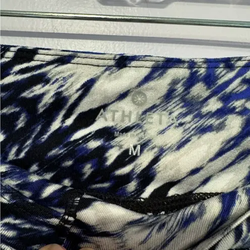 Athleta Blue white and black patterned  mini spandex