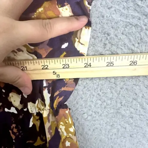 Lands' End floral midi dress 18 ruffle purple dainty abstract whimsical fairy