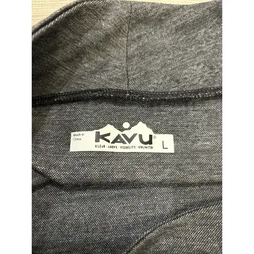 KAVU Black Gray Fair Isle Knit Skater Skirt Size Large