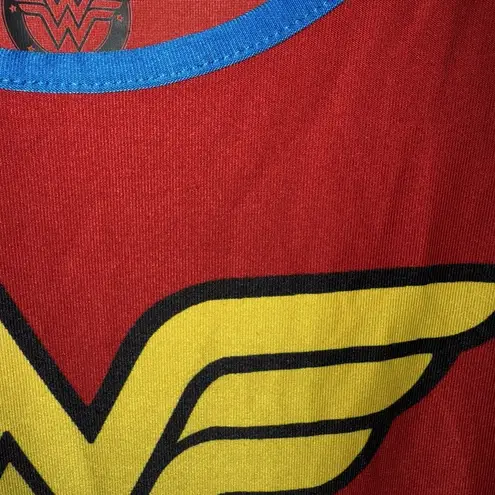 Wonder Woman Nightgown Womens JR SZ L 11 13 Sleepwear Cosplay Halloween Costume Red Size L
