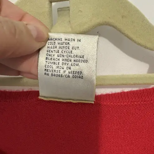 Allison Daley Vintage Red Crewneck Sweater 2X winter holiday dressy office party