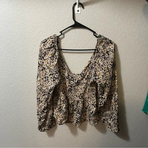 Patrons of Peace NEW Floral J’taime Blouse SMALL