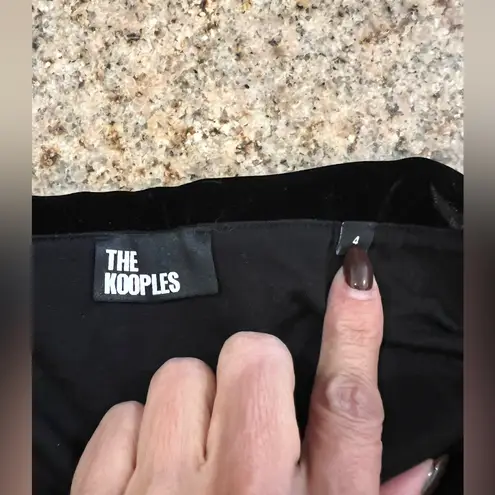 The Kooples Technical Fleece Ruched Mini Skirt Size FR 4 / Size 10/XL US NWT