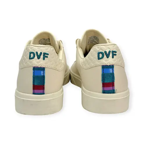 Skechers x Diane von Furstenberg DVF Eden LX Leather Candy Stripes Sneaker US 10 Blue